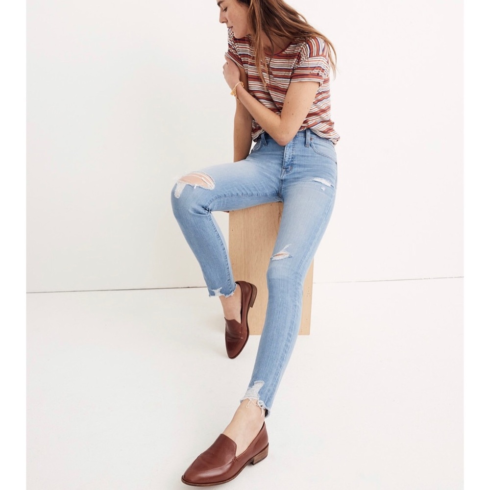 Madewell 9” high rise skinny jeans